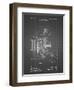 PP1000-Black Grid Projecting Kinetoscope Patent Poster-Cole Borders-Framed Giclee Print