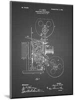 PP1000-Black Grid Projecting Kinetoscope Patent Poster-Cole Borders-Mounted Giclee Print