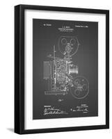 PP1000-Black Grid Projecting Kinetoscope Patent Poster-Cole Borders-Framed Giclee Print