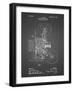 PP1000-Black Grid Projecting Kinetoscope Patent Poster-Cole Borders-Framed Giclee Print