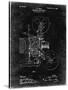 PP1000-Black Grunge Projecting Kinetoscope Patent Poster-Cole Borders-Stretched Canvas