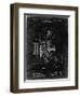 PP1000-Black Grunge Projecting Kinetoscope Patent Poster-Cole Borders-Framed Premium Giclee Print