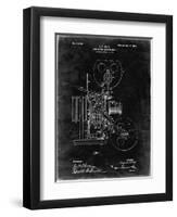 PP1000-Black Grunge Projecting Kinetoscope Patent Poster-Cole Borders-Framed Premium Giclee Print