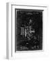 PP1000-Black Grunge Projecting Kinetoscope Patent Poster-Cole Borders-Framed Premium Giclee Print