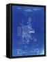 PP1000-Faded Blueprint Projecting Kinetoscope Patent Poster-Cole Borders-Framed Stretched Canvas