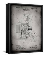 PP1000-Faded Grey Projecting Kinetoscope Patent Poster-Cole Borders-Framed Stretched Canvas