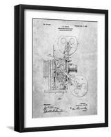 PP1000-Slate Projecting Kinetoscope Patent Poster-Cole Borders-Framed Giclee Print