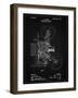 PP1000-Vintage Black Projecting Kinetoscope Patent Poster-Cole Borders-Framed Giclee Print