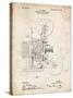 PP1000-Vintage Parchment Projecting Kinetoscope Patent Poster-Cole Borders-Stretched Canvas