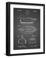 PP1001-Black Grid Propelled Duck Decoy Patent Poster-Cole Borders-Framed Giclee Print