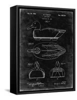PP1001-Black Grunge Propelled Duck Decoy Patent Poster-Cole Borders-Framed Stretched Canvas