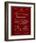 PP1001-Burgundy Propelled Duck Decoy Patent Poster-Cole Borders-Framed Giclee Print