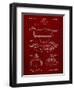 PP1001-Burgundy Propelled Duck Decoy Patent Poster-Cole Borders-Framed Giclee Print