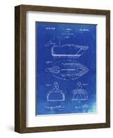 PP1001-Faded Blueprint Propelled Duck Decoy Patent Poster-Cole Borders-Framed Giclee Print