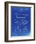 PP1001-Faded Blueprint Propelled Duck Decoy Patent Poster-Cole Borders-Framed Giclee Print