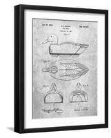 PP1001-Slate Propelled Duck Decoy Patent Poster-Cole Borders-Framed Giclee Print