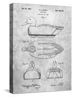 PP1001-Slate Propelled Duck Decoy Patent Poster-Cole Borders-Stretched Canvas