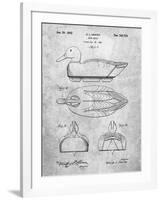 PP1001-Slate Propelled Duck Decoy Patent Poster-Cole Borders-Framed Giclee Print