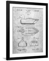 PP1001-Slate Propelled Duck Decoy Patent Poster-Cole Borders-Framed Giclee Print