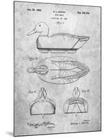 PP1001-Slate Propelled Duck Decoy Patent Poster-Cole Borders-Mounted Giclee Print