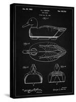 PP1001-Vintage Black Propelled Duck Decoy Patent Poster-Cole Borders-Stretched Canvas