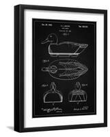 PP1001-Vintage Black Propelled Duck Decoy Patent Poster-Cole Borders-Framed Giclee Print