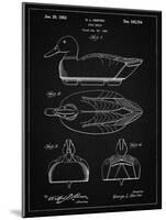 PP1001-Vintage Black Propelled Duck Decoy Patent Poster-Cole Borders-Mounted Giclee Print