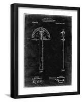 PP1002-Black Grunge Protractor T-Square Patent Poster-Cole Borders-Framed Giclee Print