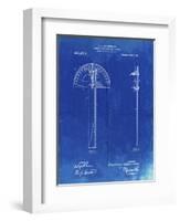 PP1002-Faded Blueprint Protractor T-Square Patent Poster-Cole Borders-Framed Giclee Print