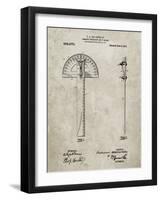 PP1002-Sandstone Protractor T-Square Patent Poster-Cole Borders-Framed Giclee Print