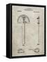 PP1002-Sandstone Protractor T-Square Patent Poster-Cole Borders-Framed Stretched Canvas