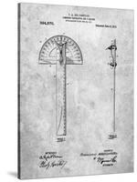 PP1002-Slate Protractor T-Square Patent Poster-Cole Borders-Stretched Canvas