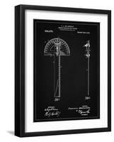 PP1002-Vintage Black Protractor T-Square Patent Poster-Cole Borders-Framed Giclee Print