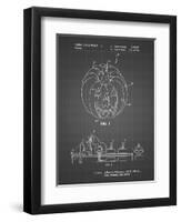 PP1003-Black Grid Pumpkin Patent Poster-Cole Borders-Framed Giclee Print