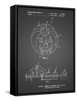 PP1003-Black Grid Pumpkin Patent Poster-Cole Borders-Framed Stretched Canvas
