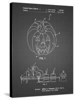 PP1003-Black Grid Pumpkin Patent Poster-Cole Borders-Stretched Canvas