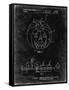 PP1003-Black Grunge Pumpkin Patent Poster-Cole Borders-Framed Stretched Canvas