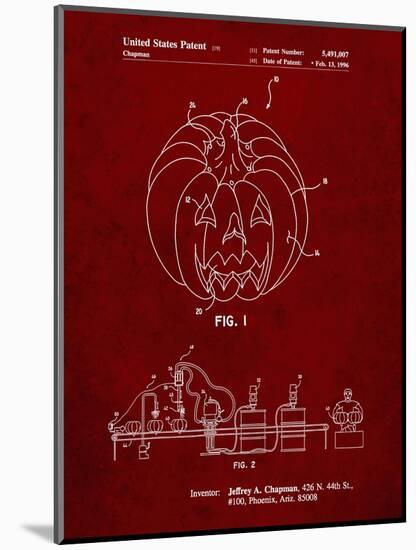 PP1003-Burgundy Pumpkin Patent Poster-Cole Borders-Mounted Giclee Print