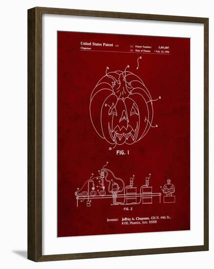 PP1003-Burgundy Pumpkin Patent Poster-Cole Borders-Framed Giclee Print