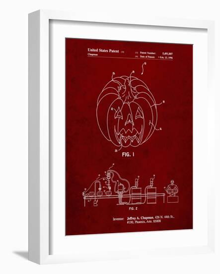 PP1003-Burgundy Pumpkin Patent Poster-Cole Borders-Framed Giclee Print