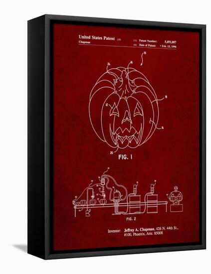 PP1003-Burgundy Pumpkin Patent Poster-Cole Borders-Framed Stretched Canvas