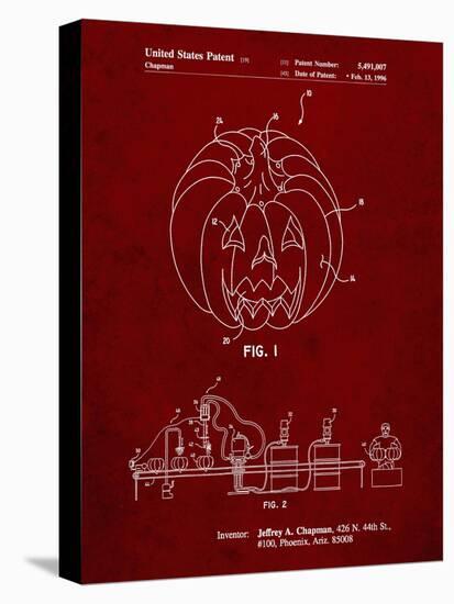 PP1003-Burgundy Pumpkin Patent Poster-Cole Borders-Stretched Canvas