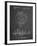 PP1003-Chalkboard Pumpkin Patent Poster-Cole Borders-Framed Giclee Print