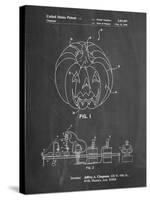 PP1003-Chalkboard Pumpkin Patent Poster-Cole Borders-Stretched Canvas