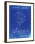 PP1003-Faded Blueprint Pumpkin Patent Poster-Cole Borders-Framed Giclee Print