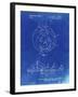 PP1003-Faded Blueprint Pumpkin Patent Poster-Cole Borders-Framed Giclee Print