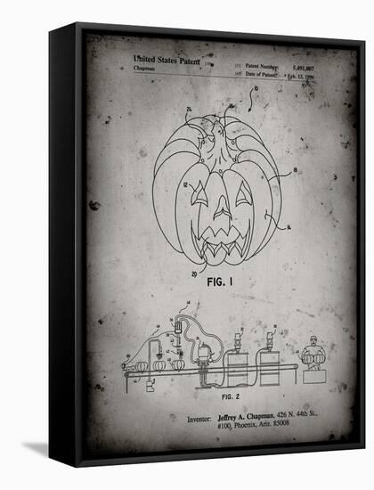 PP1003-Faded Grey Pumpkin Patent Poster-Cole Borders-Framed Stretched Canvas