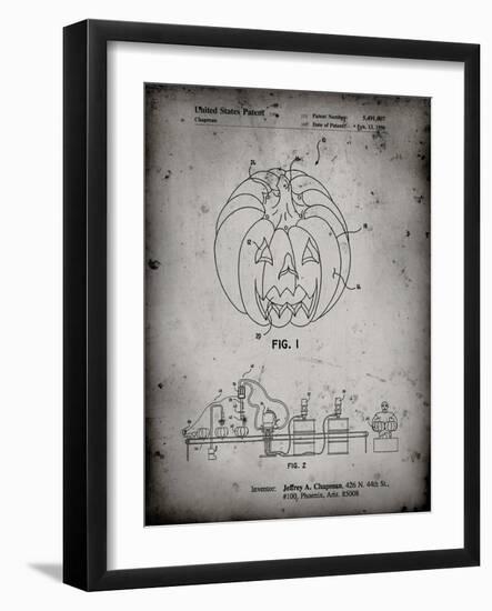 PP1003-Faded Grey Pumpkin Patent Poster-Cole Borders-Framed Giclee Print