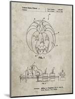 PP1003-Sandstone Pumpkin Patent Poster-Cole Borders-Mounted Giclee Print