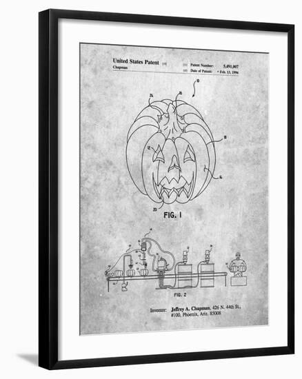 PP1003-Slate Pumpkin Patent Poster-Cole Borders-Framed Giclee Print